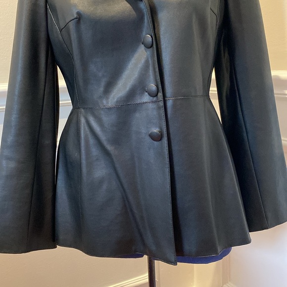 MADE IN FRANCE Faux Leather Blazer, MOB WIFE - Picture 2 of 8